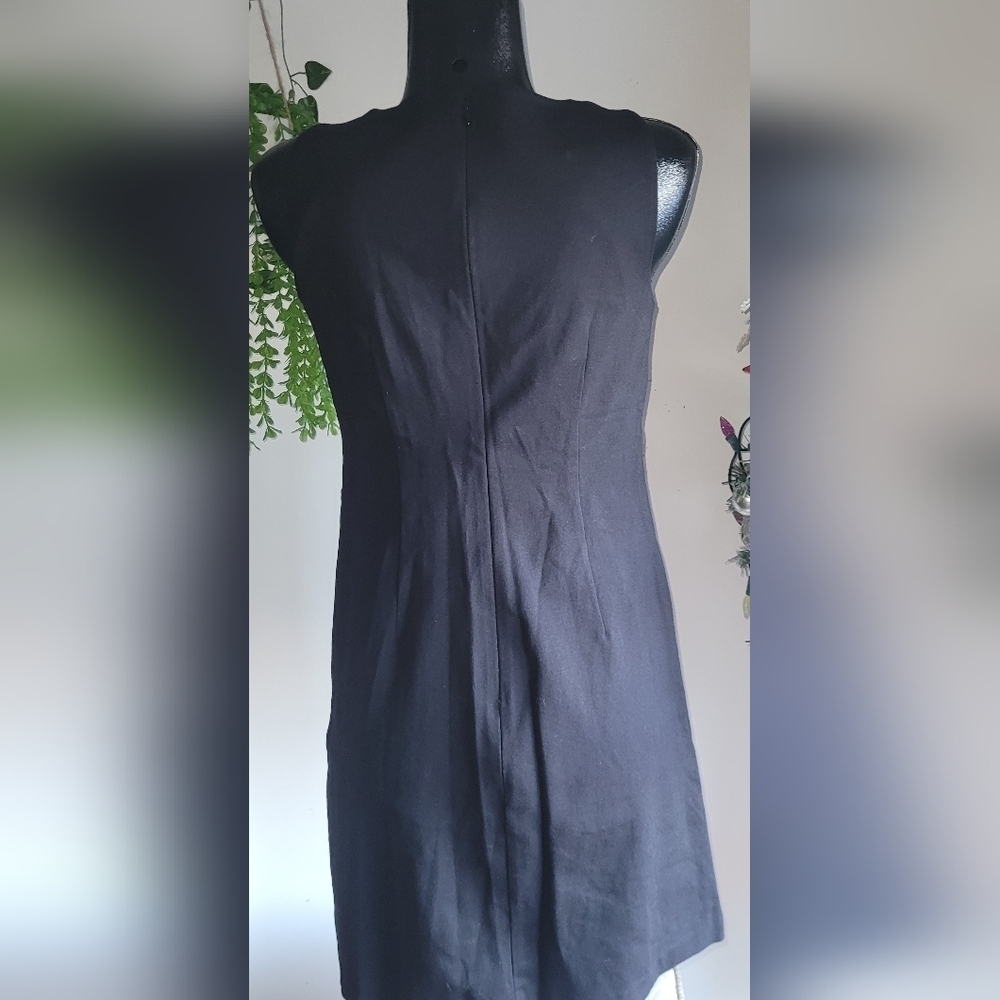 Vince Camuto Black Sleeveless Shift Dress Size 8 - Picture 7 of 8